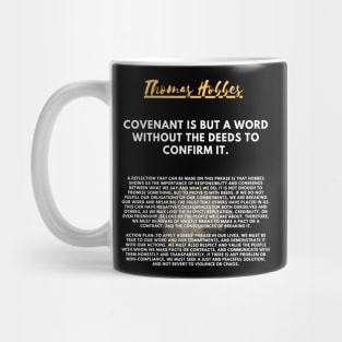 The need for action to fulfill the covenant according to Hobbes Mug